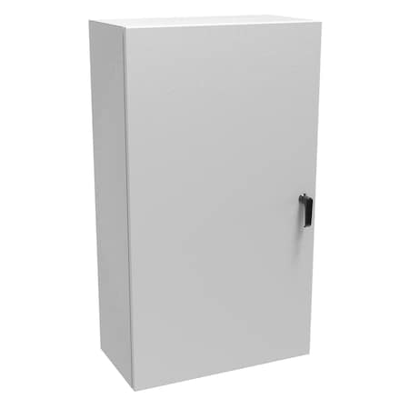 Hammond 3 Point Latch with Handle Electrical Enclosures, 42 in H, 12 in D, 24 in W, NEMA 4, Steel EN4SD422412LG